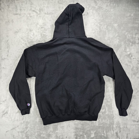 Champion Men's Pullover Logo‎ Midweight Hoodie Black Size XL EUC - Picture 2 of 7
